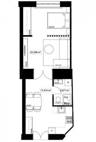 Eladó téglalakás, Budapesten, VI. kerületben 79.2 M Ft, 1 szobás