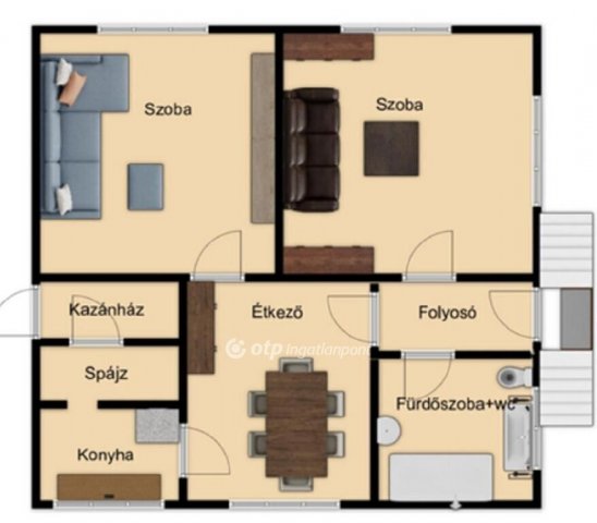 Eladó családi ház, Nádudvaron 31 M Ft, 2 szobás