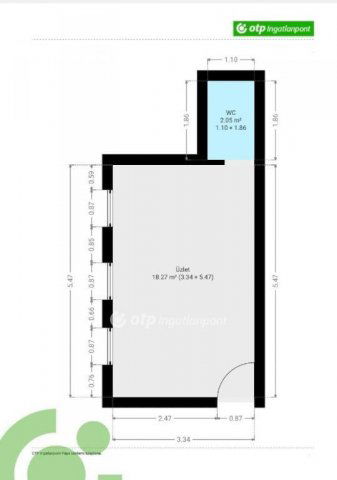Eladó iroda, Pápán 14.9 M Ft, 1 szobás / költözzbe.hu