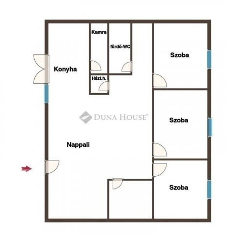 Eladó téglalakás, Pécsett 98.5 M Ft, 4 szobás