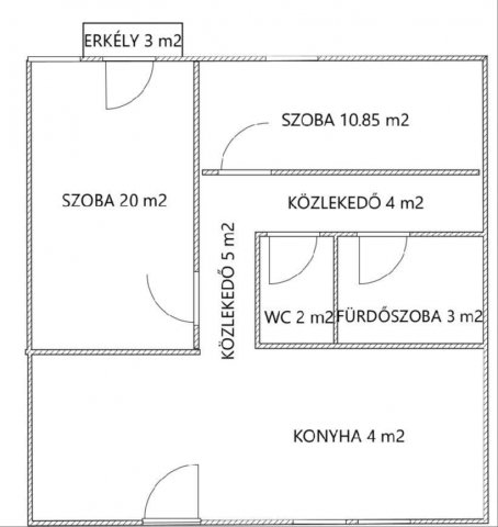 Eladó téglalakás, Dunaújvárosban 34.5 M Ft, 2 szobás