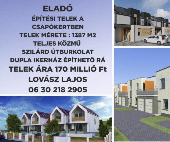 Eladó telek, Debrecenben 170 M Ft / költözzbe.hu