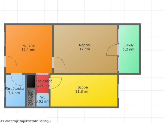 Eladó téglalakás, Salgótarjánban, Déryné úton 12.5 M Ft