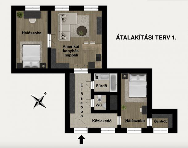 Eladó téglalakás, Budapesten, IX. kerületben, Lónyay utcában