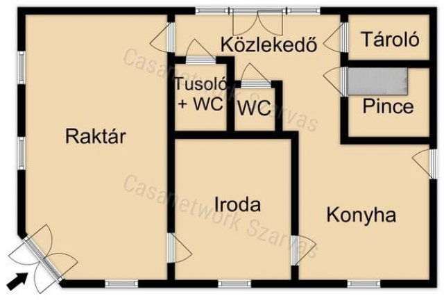 Kiadó üzlethelyiség, Szarvason 200 E Ft / hó