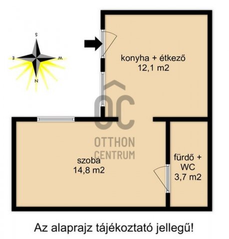 Eladó téglalakás, Nagykanizsán 20.9 M Ft, 1 szobás