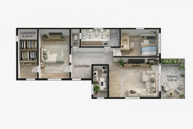 Eladó ikerház, Budapesten, XV. kerületben 99 M Ft, 1+2 szobás