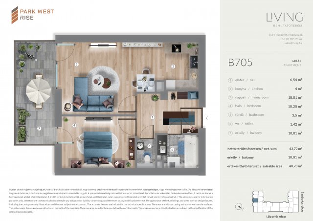 Eladó téglalakás, Budapesten, XIII. kerületben, Szabolcs utcában