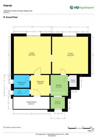 Eladó családi ház, Pápán 24.9 M Ft, 2 szobás