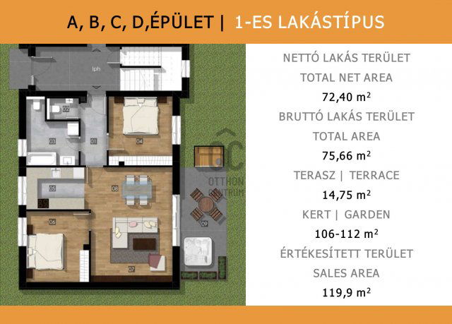 Eladó téglalakás, Budapesten, XXIII. kerületben 114.9 M Ft