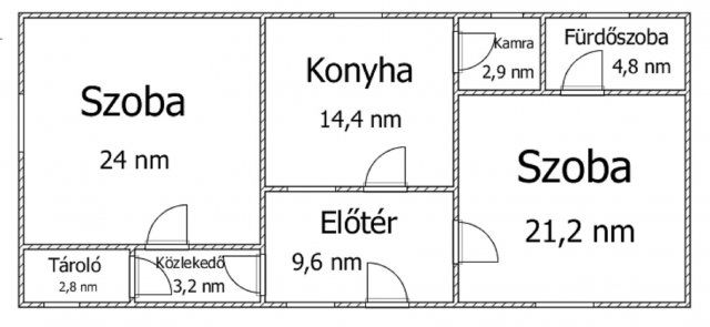 Eladó családi ház, Kisszőlősön 11.9 M Ft, 2 szobás