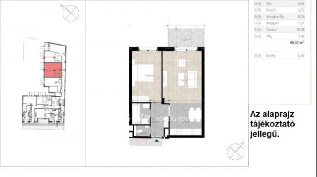 Eladó téglalakás, Budapesten, VII. kerületben 102.785 M Ft