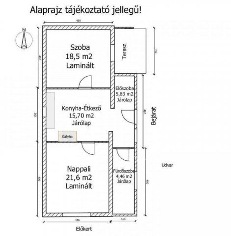 Eladó családi ház, Rétalapon 21.5 M Ft, 2 szobás