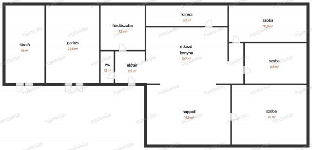 Eladó családi ház, Bátorligeten 27.9 M Ft, 3 szobás
