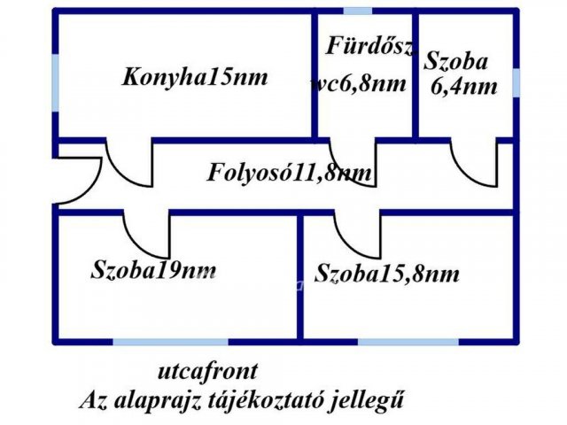 Eladó családi ház, Fülöpön 15 M Ft, 2+1 szobás