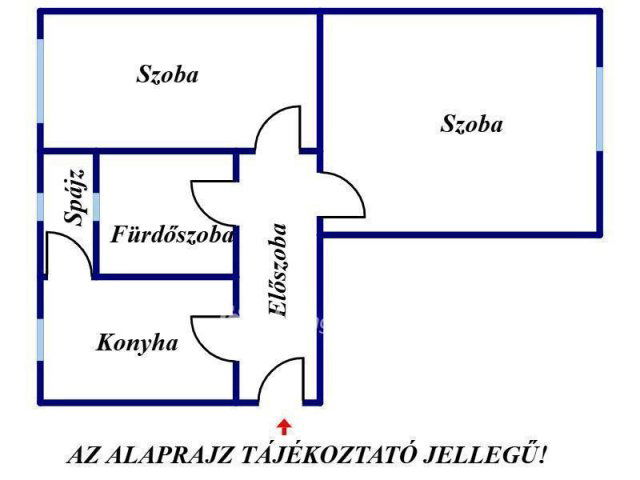 Eladó téglalakás, Berentén 18 M Ft, 2 szobás