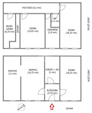 Eladó téglalakás, Budapesten, IX. kerületben 69.9 M Ft, 4 szobás