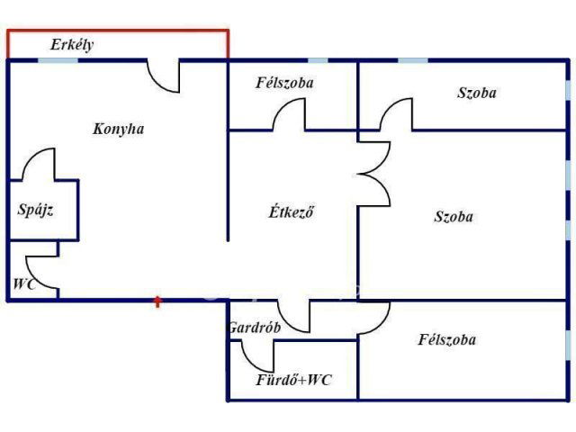 Eladó téglalakás, Miskolcon 60.9 M Ft, 2+2 szobás