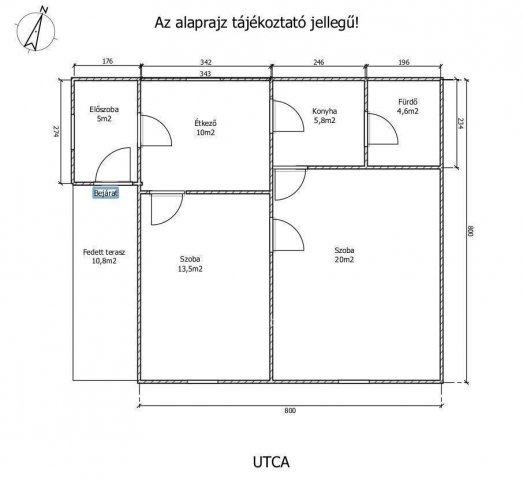 Eladó családi ház, Koroncón 39 M Ft, 2 szobás