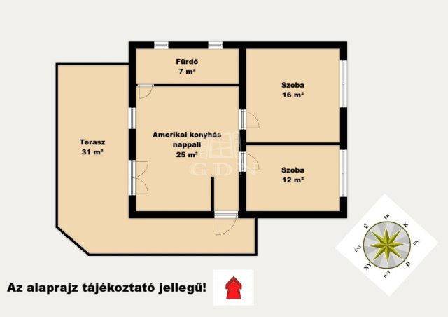 Eladó családi ház, Üllőn 65.9 M Ft, 3 szobás