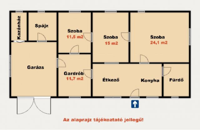 Eladó családi ház, Tázláron 21 M Ft, 3 szobás