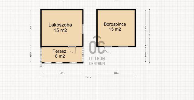 Eladó nyaraló, Letenyén 3.9 M Ft, 1 szobás