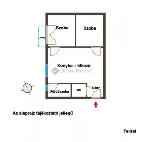 Eladó téglalakás, Komlón 29.9 M Ft, 2 szobás