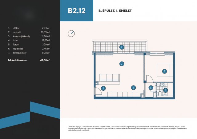 Eladó téglalakás, Vámosszabadin 51.62 M Ft, 1+1 szobás