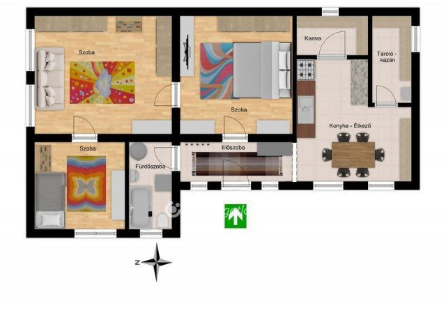 Eladó családi ház, Hajdúböszörményen 44 M Ft, 2+1 szobás