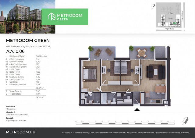 Eladó téglalakás, Budapesten, IX. kerületben 163.065 M Ft