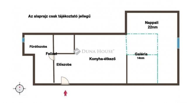 Eladó téglalakás, Budapesten, II. kerületben 75 M Ft, 1 szobás