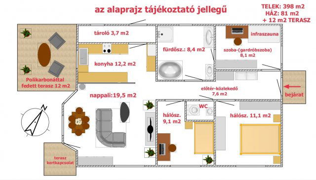 Eladó családi ház, Szigetszentmiklóson 94 M Ft, 4 szobás