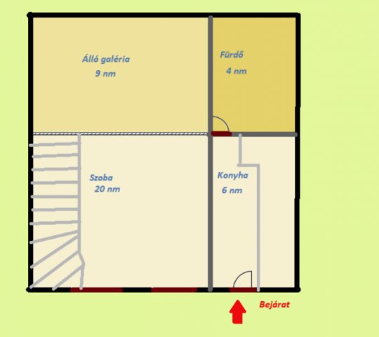 Eladó téglalakás, Budapesten, VIII. kerületben, Baross utcában