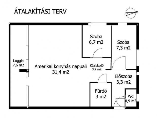 Eladó téglalakás, Budapesten, II. kerületben 99 M Ft, 2+1 szobás