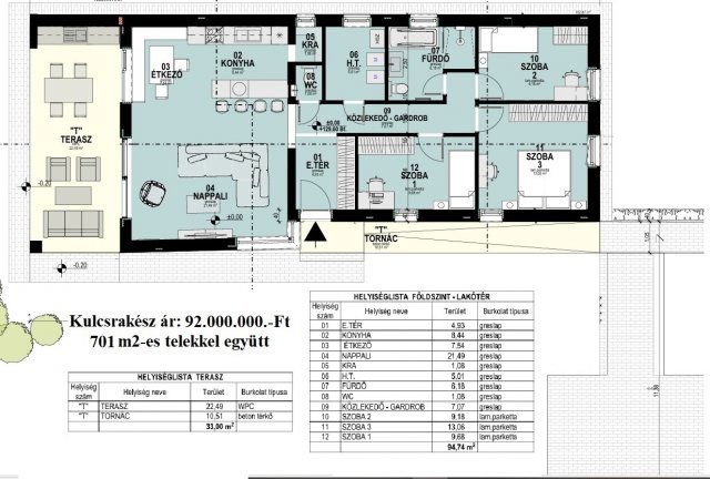 Eladó családi ház, Fertőszéplakon 92 M Ft, 5 szobás