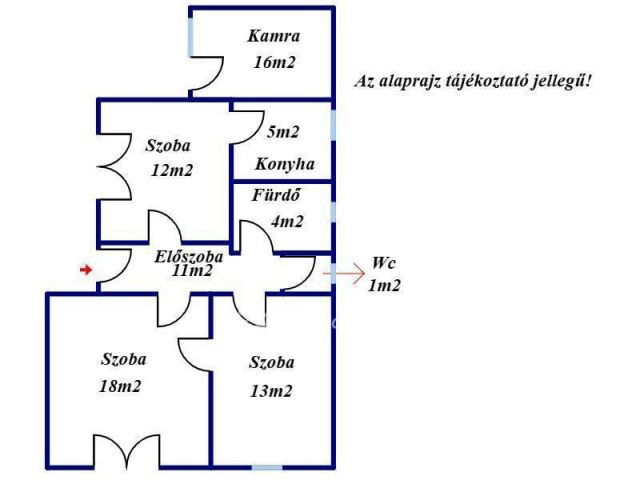 Eladó családi ház, Sarkadon 18 M Ft, 3 szobás
