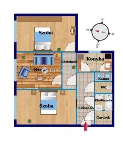 Eladó panellakás, Budapesten, III. kerületben 84.9 M Ft, 3 szobás