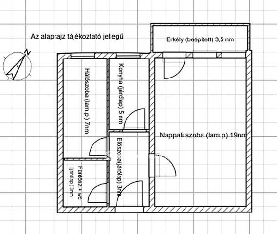 Eladó panellakás, Kazincbarcikán 19.9 M Ft, 1+1 szobás