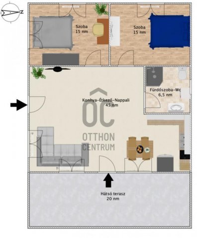 Eladó családi ház, Abonyban 53 M Ft, 2 szobás