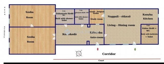 Eladó téglalakás, Budapesten, VI. kerületben 129 M Ft, 4 szobás