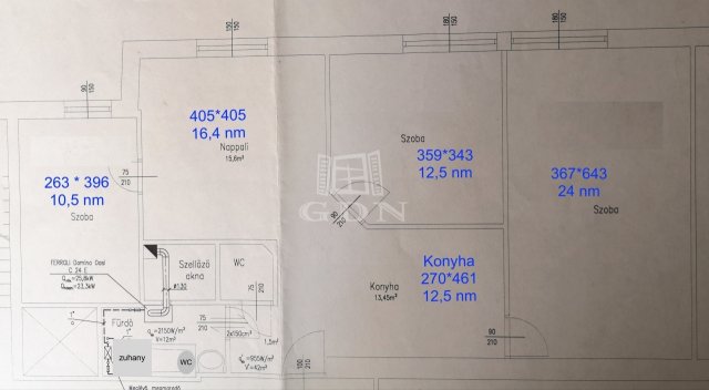 Eladó téglalakás, Budapesten, VIII. kerületben 94 M Ft