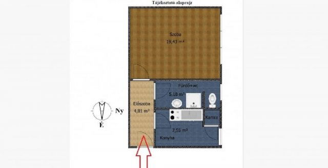 Eladó téglalakás, Budapesten, IV. kerületben 48.5 M Ft, 1 szobás