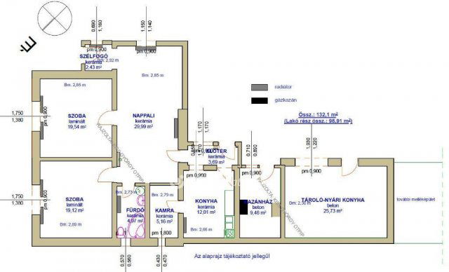 Eladó családi ház, Poroszlón 33.8 M Ft, 3 szobás