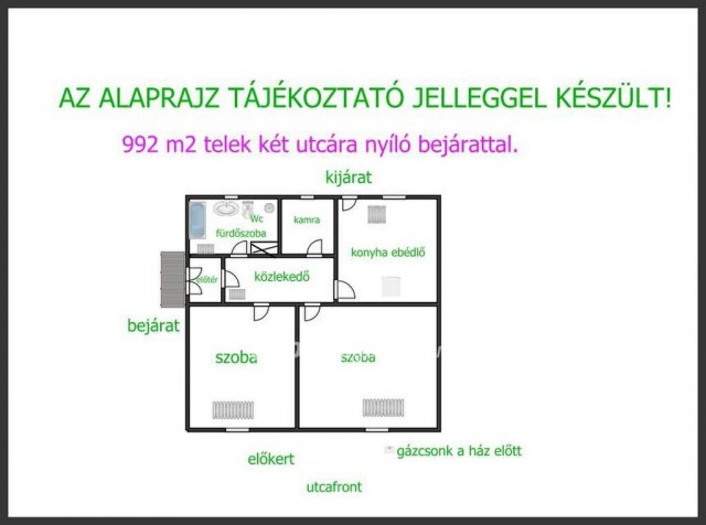 Eladó családi ház, Vámospércsen 38 M Ft, 2 szobás