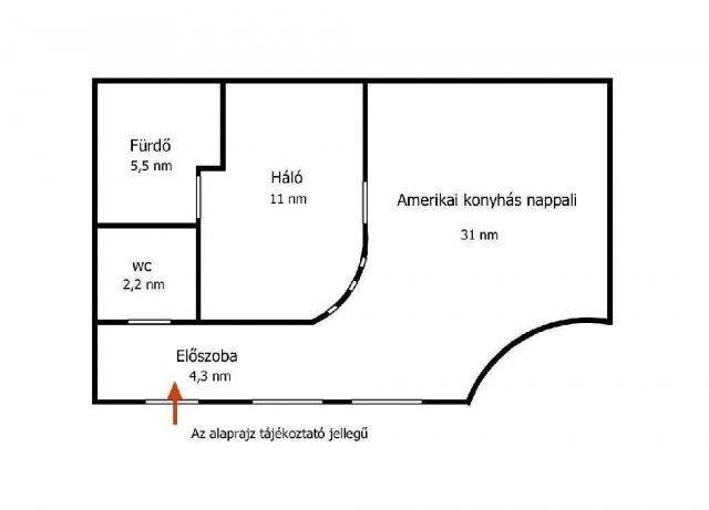 Eladó téglalakás, Budapesten, VI. kerületben 79.9 M Ft, 2 szobás