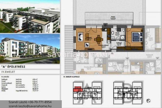 Eladó téglalakás, Szombathelyen 52.9 M Ft, 2 szobás