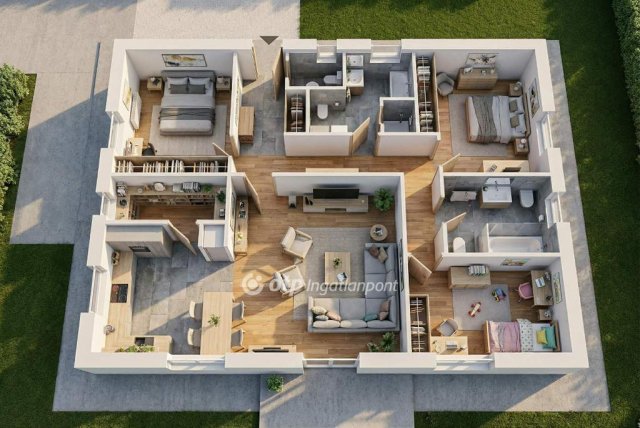 Eladó családi ház, Pusztaszabolcson 93.9 M Ft, 3+1 szobás