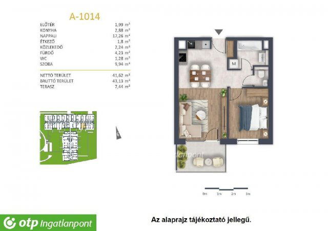 Eladó téglalakás, Budapesten, XI. kerületben 93.8 M Ft, 2 szobás