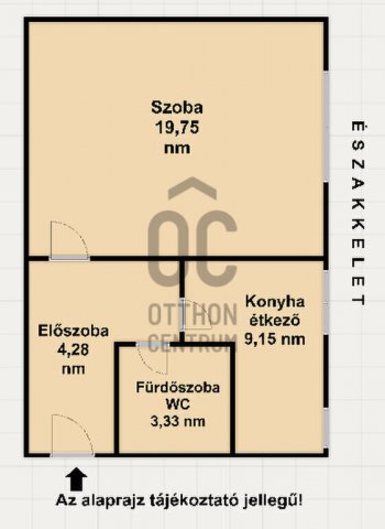 Eladó téglalakás, Budapesten, IV. kerületben 52.9 M Ft, 1 szobás