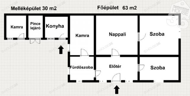 Eladó családi ház, Tiszaalpáron 16.9 M Ft, 3 szobás